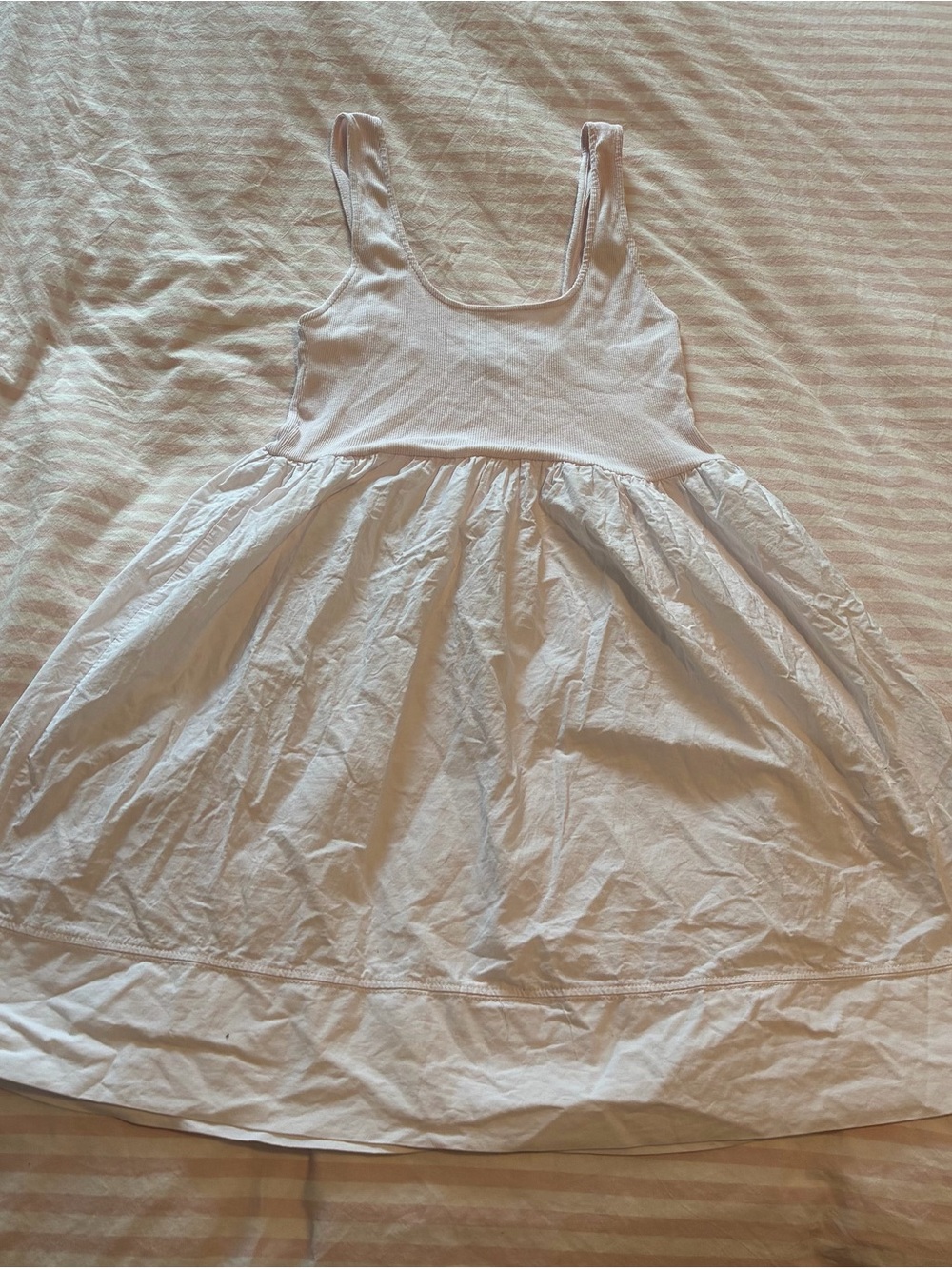 Zara White Sleeveless Tank Dress for Girls